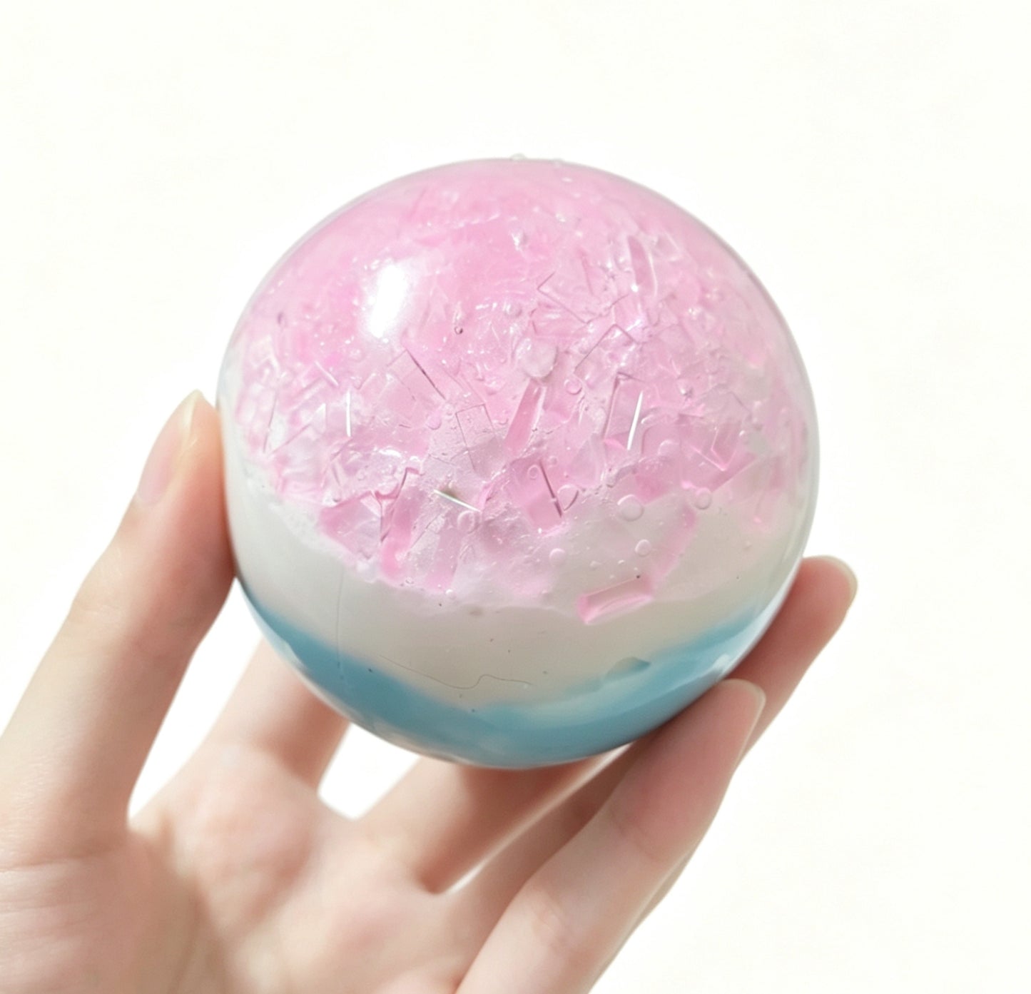 Tri-Tone Custom Squishy Ball Handmade Fidget Toy
