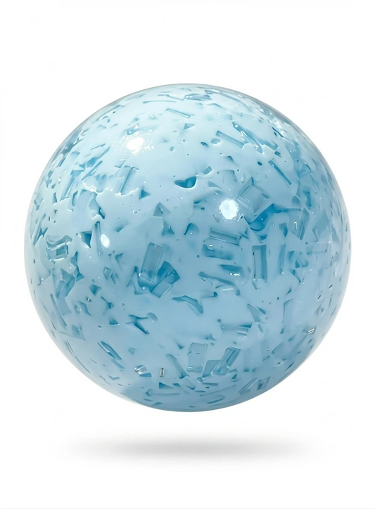 Blue Frost Echo Squishy Ball & Handmade Fidget Toy for Stress Relief