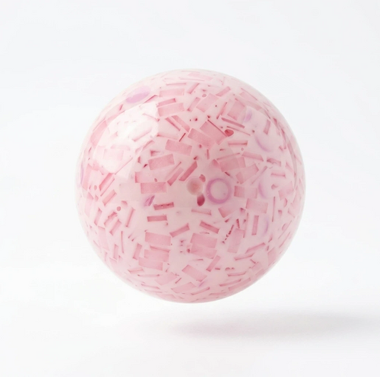 Pink Frost Echo Squishy Ball & Handmade Fidget Toy for Stress Relief