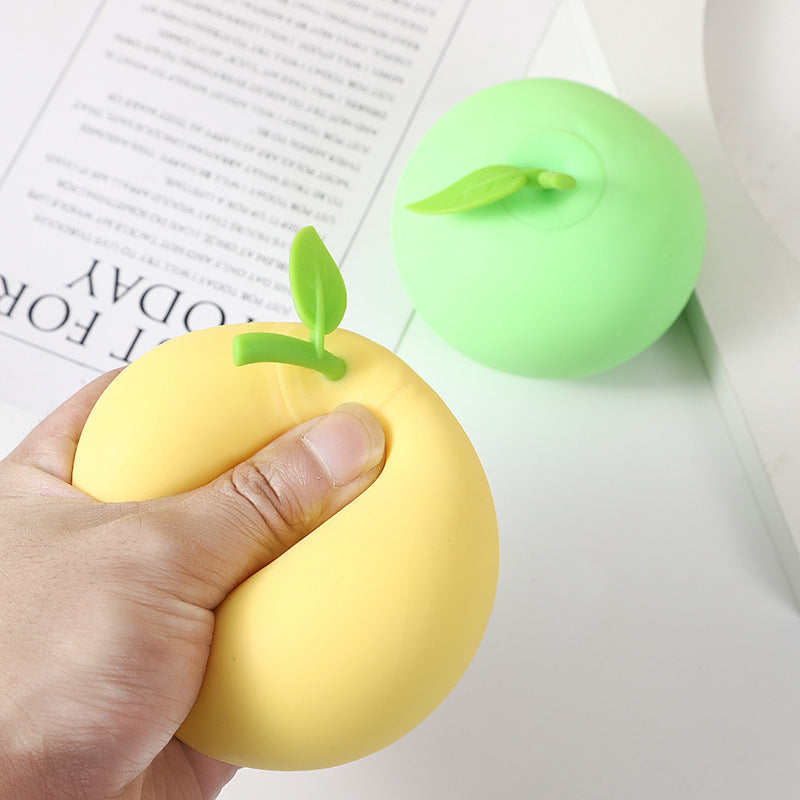 Realistic Apple Venting Squeeze Toy High-Tension Flour-Filled Stress Ball, Durable Sensory Fidget for Deep Decompression & Grip Strength