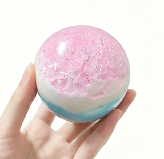 Tri-Tone Custom Squishy Ball Handmade Fidget Toy