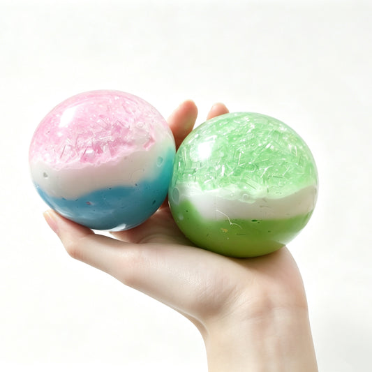 Two Pastel Shatter Crystal Ball