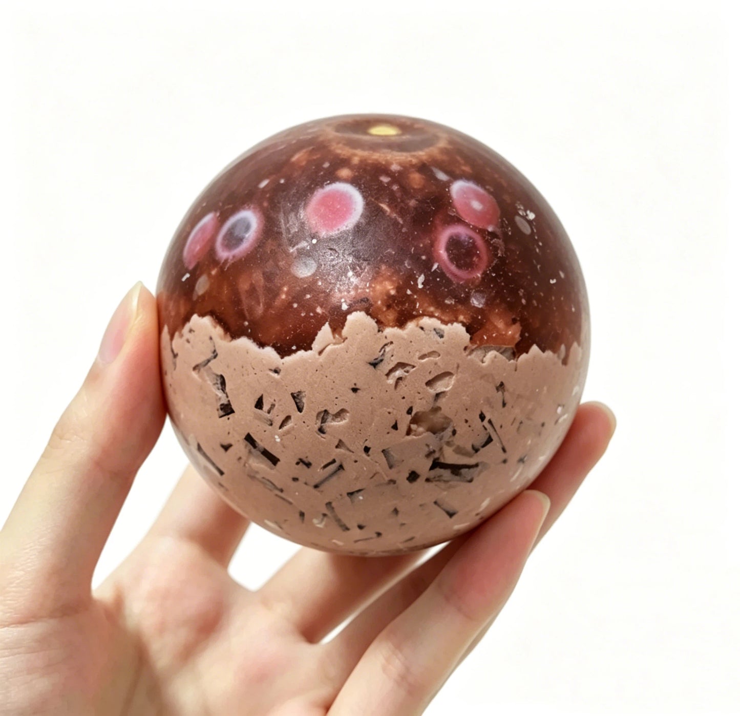 Chocolate Echo Squishy Ball & Handmade Fidget Toy for Stress Relief