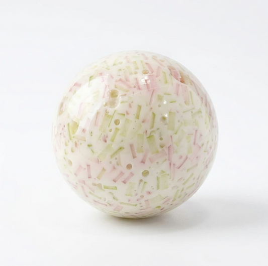 White Frost Echo Squishy Ball & Handmade Fidget Toy for Stress Relief
