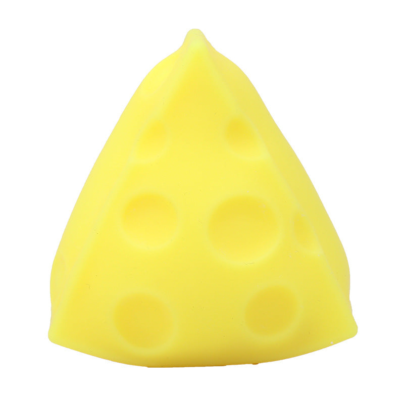 Realistic Cheese Wedge Squishy — High Elasticity Sensory Stress Toy