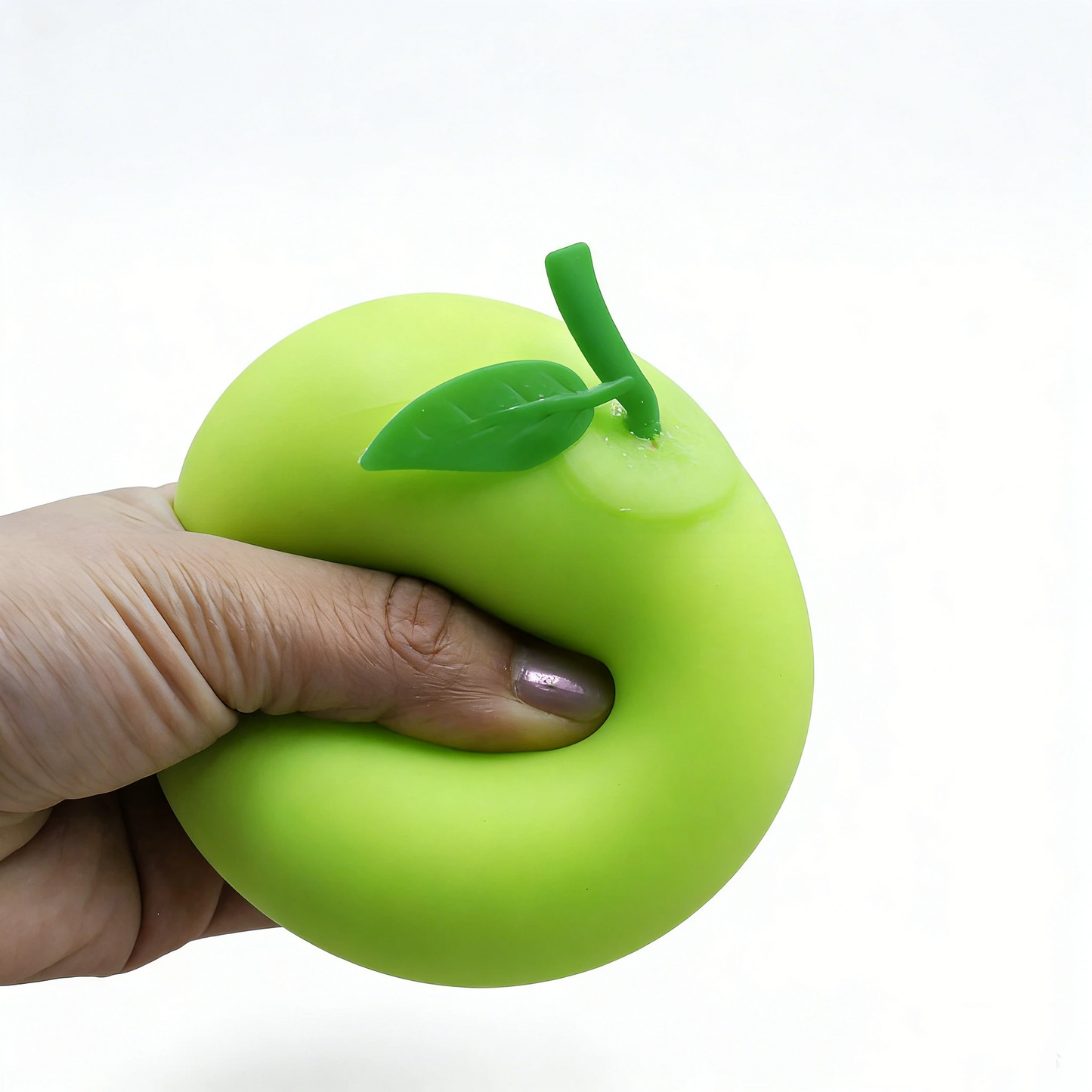 Realistic Apple Venting Squeeze Toy High-Tension Flour-Filled Stress Ball, Durable Sensory Fidget for Deep Decompression & Grip Strength