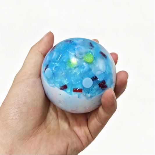 Ocean Echo Squishy Ball & Handmade Fidget Toy for Stress Relief