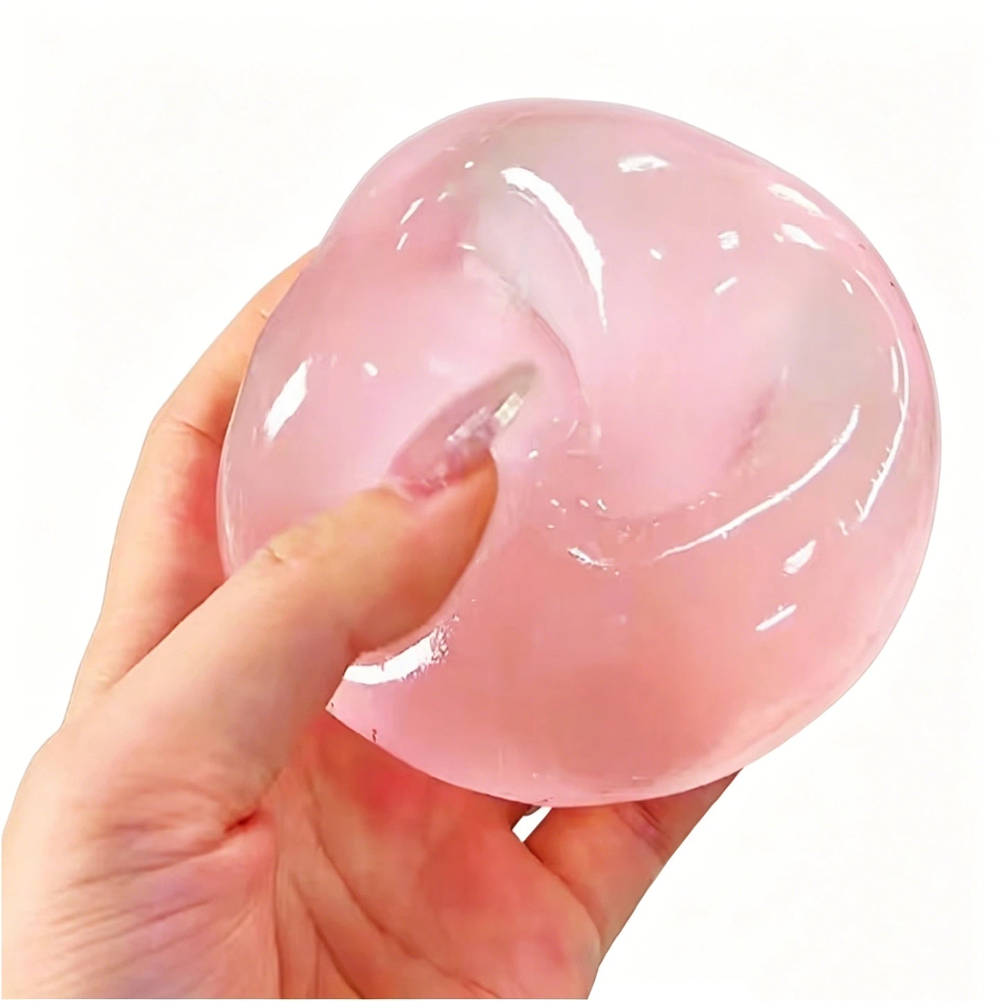 Pink Coconut Oil Squishy ball - Fidget Toy